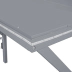 Lit mezzanine de jeu Twin Wood avec bureau à LED