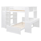 Lit mezzanine pleine grandeur avec un lit simple indépendant
