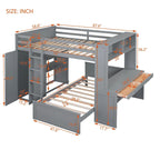 Lit mezzanine pleine grandeur avec un lit simple indépendant