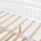 Lit cabane double avec lit gigogne simple