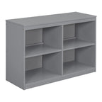 Lit mezzanine bas pour lits jumeaux/doubles avec bureau rétractable et 4 tiroirs, cadre de lit mezzanine en bois avec bureau latéral portable et étagères