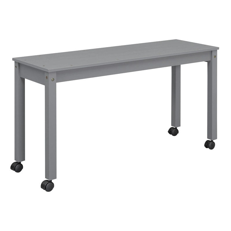Lit mezzanine bas pour lits jumeaux/doubles avec bureau rétractable et 4 tiroirs, cadre de lit mezzanine en bois avec bureau latéral portable et étagères