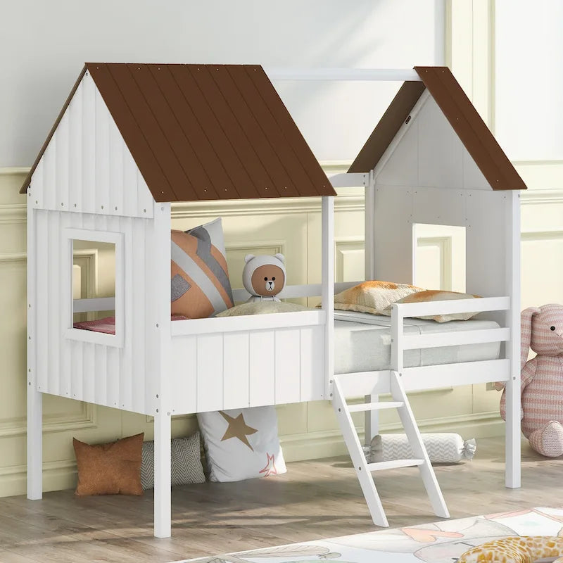 Lit cabane mezzanine simple