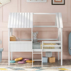Lit cabane mezzanine simple