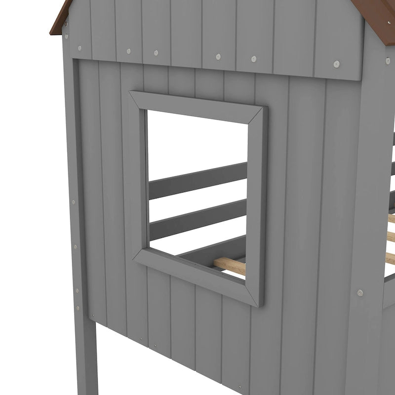 Lit cabane mezzanine simple
