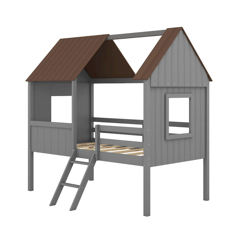 Lit cabane mezzanine simple
