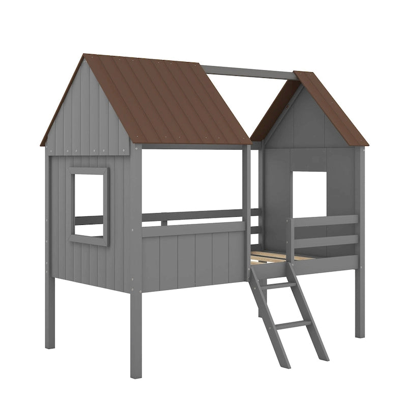 Lit cabane mezzanine simple