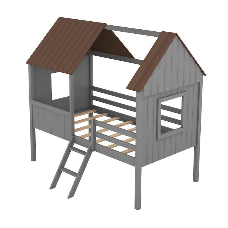 Lit cabane mezzanine simple