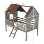 Lit cabane mezzanine simple
