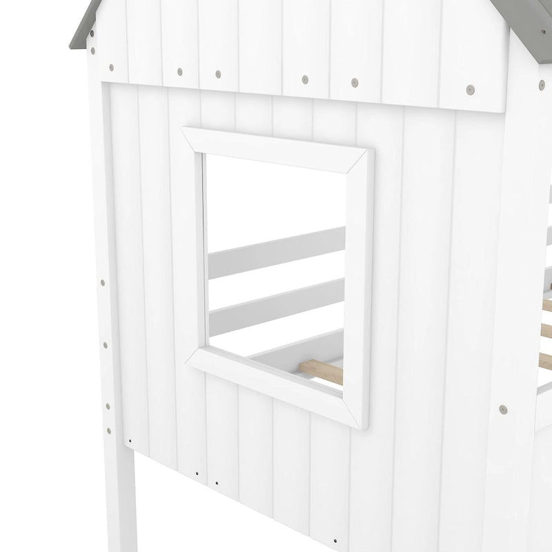 Lit cabane mezzanine simple