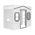 Lit mezzanine élégant en pin, taille double, avec échelle, construction robuste